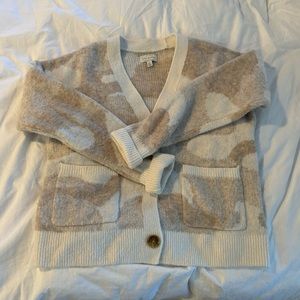 Neutral colored cardigan sweater from lucky brand